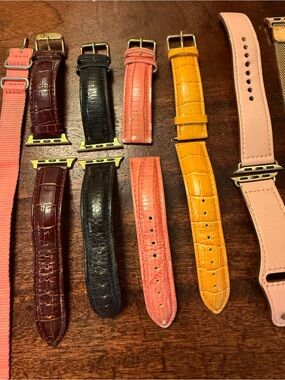 Interchangeable Leather Apple Watch Strap Bundle - Mixed Colors